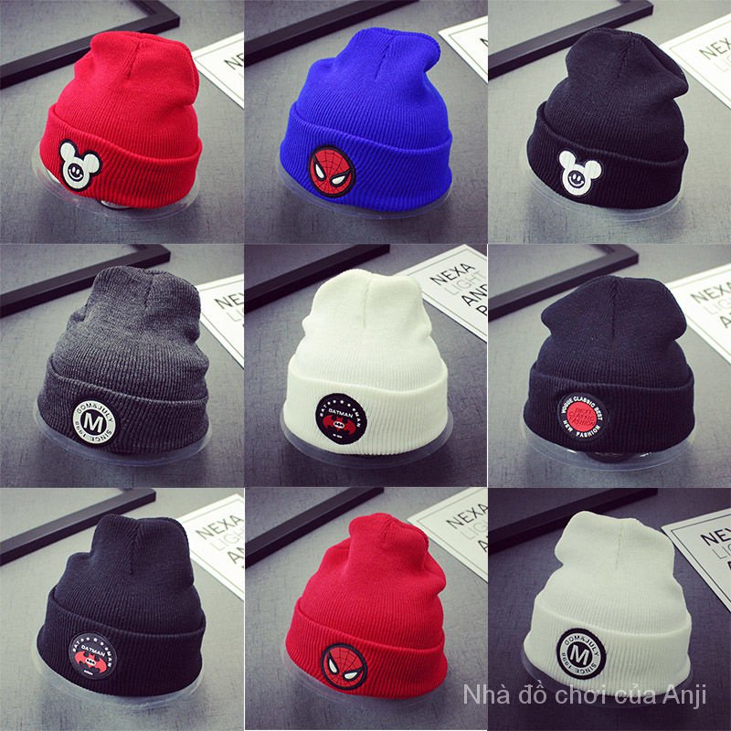 Korean children's hats wool caps boys warm wool hats