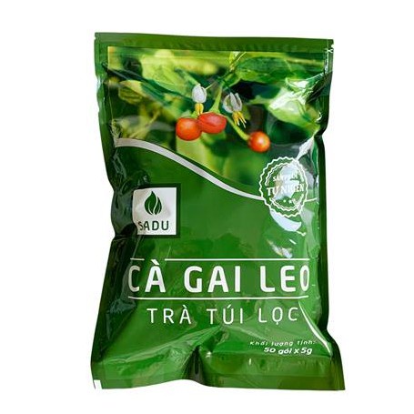 Trà túi lọc cà gai leo Sadu 250g - Hỗ trợ tăng cường bảo vệ tế bào gan, thanh nhiệt, giải độc gan,