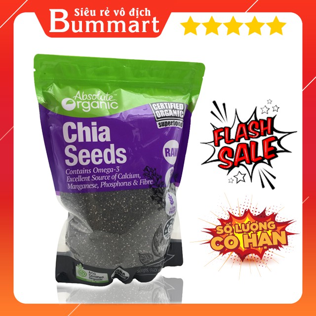 ⚡GIÁ HỦY DIỆT⚡ HẠT CHIA TÍM ABSOLUTE ORGANIC ÚC 1KG