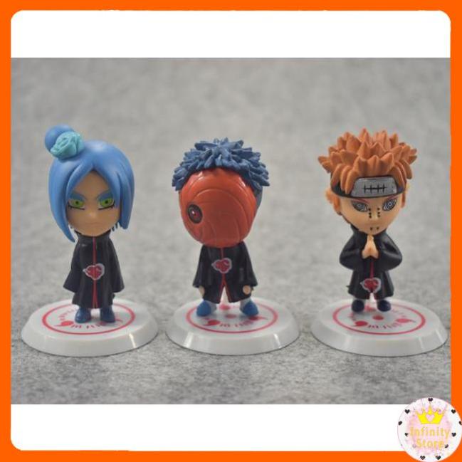 SET 11 MÔ HÌNH NARUTO AKATSUKI CỰC CHẤT INFINY DECOR