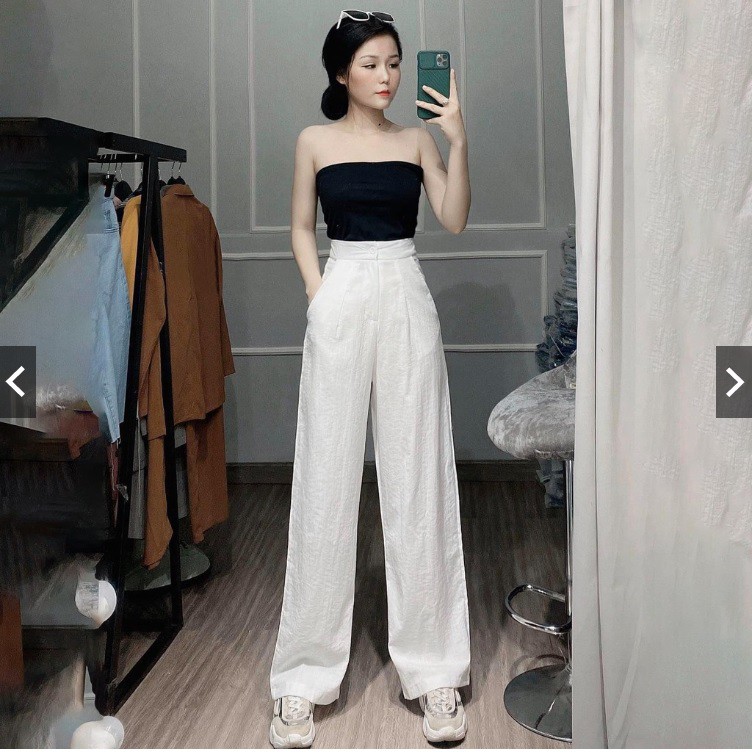 Quần ống rộng nữ Vải đũi siêu mềm mát-3 màu | BigBuy360 - bigbuy360.vn