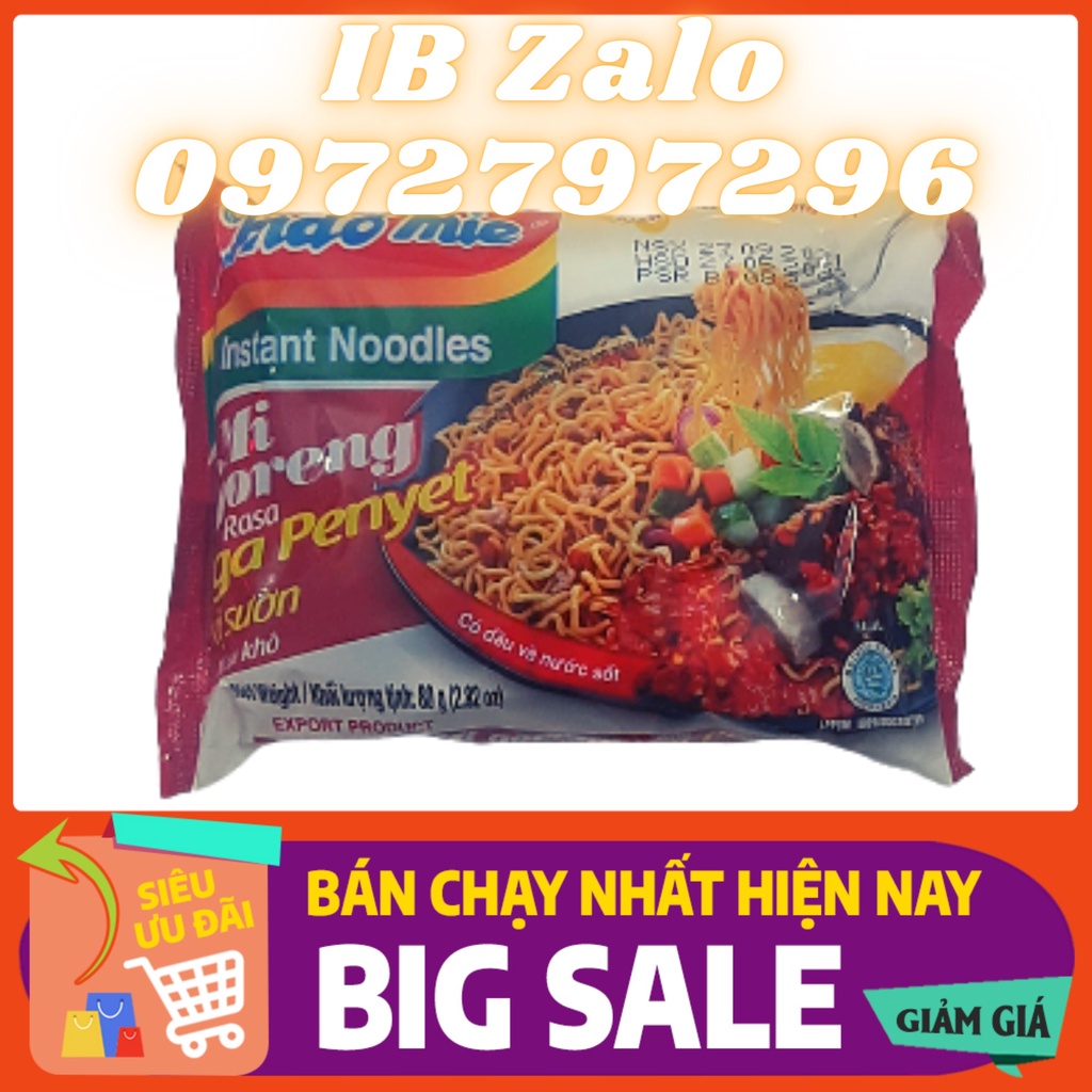 Mì indomie vị sườn / vị đặc biệt / vị bò cay / vị cay nồng - Mì Xào Khô Cay Ngon - Bách Hóa Online Như Ý