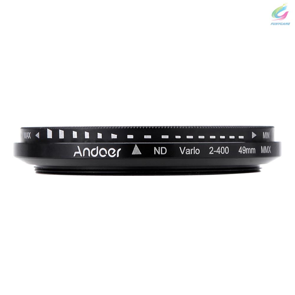 Mới Kính Lọc Máy Ảnh Dslr Andoer 49mm Nd2 - Nd400