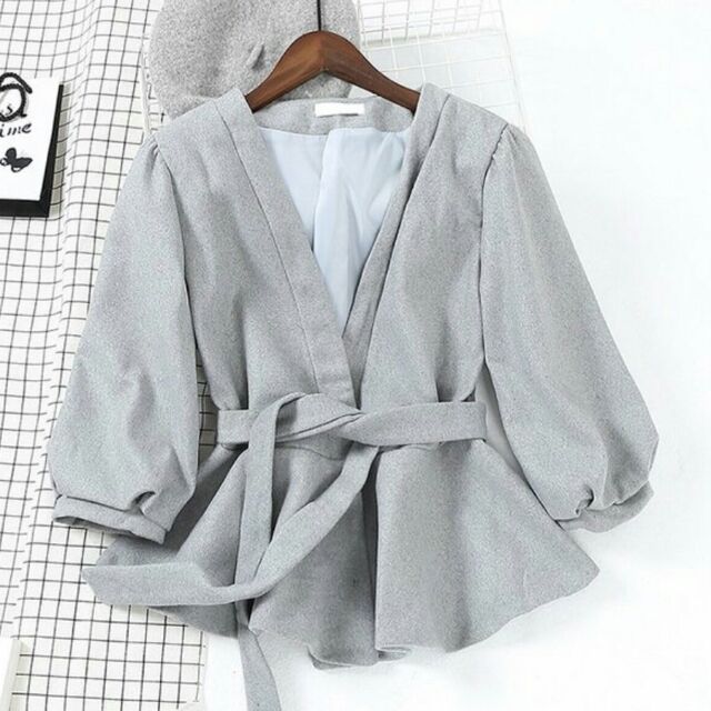 Áo Khoác Kèm Dây Cột Eo