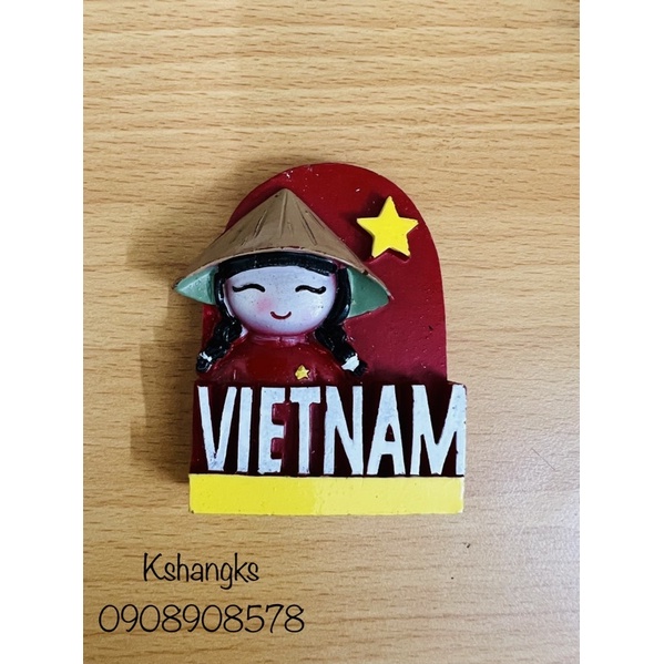 1 Manget nam châm trang trí tủ lạnh hình 3D nổi lưu niệm Việt Nam - Quà tặng lưu niệm trang trí ý nghĩa Việt nam