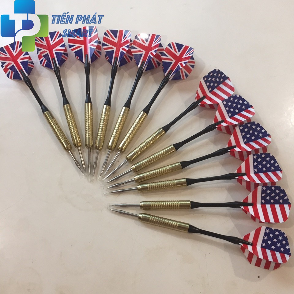 Combo 12 Mũi Phi Tiêu Cờ Anh Mỹ Cỡ To Chắc Chắn