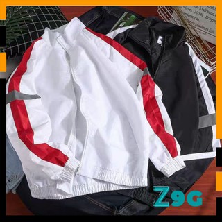 Áo khoác dù phản quang cánh tay KD10, áo khoác 2 lớp freesize unisex