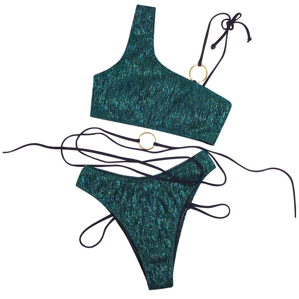 Đồ bơi có mút đệm đan dây vòng kim loại gợi cảm cho nữ | BigBuy360 - bigbuy360.vn