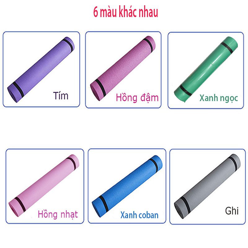 Thảm Yoga Chất Lượng Êm Ái Chống Trượt, Tập 1 Lớp Cao Cấp TM06