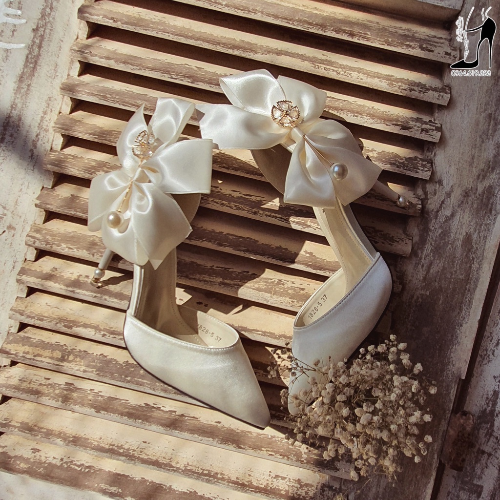 GIÀY CƯỚI CÔ DÂU - MẪU NƠ NHẸ NHÀNG XINH ĐẸP L'TÂY-HÌNH ẢNH THỰC TẾ SHOP CHỤP