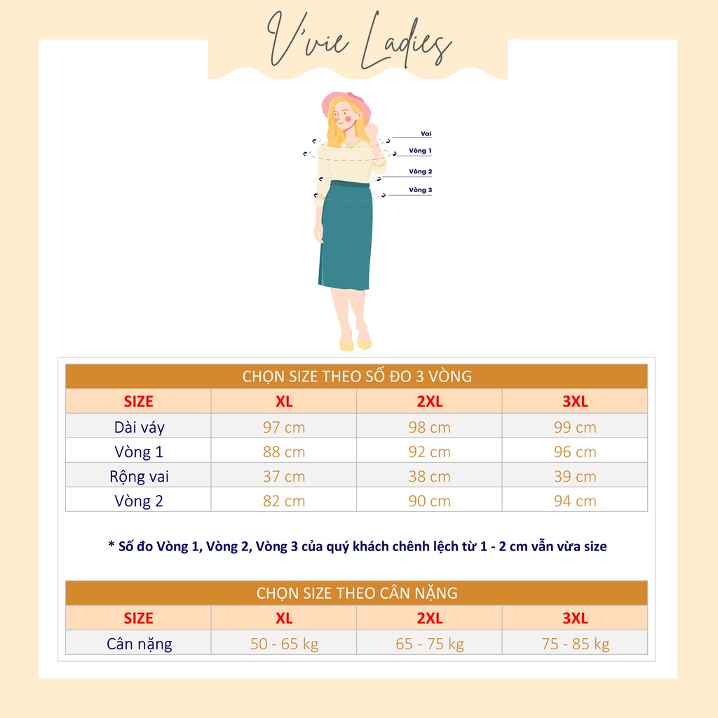 [Cao cấp] Đầm nữ trung niên thun voan chữ A họa tiết gân hoa, Mềm mát  - Thời trang trung niên nữ cao cấp V'vie Ladies | BigBuy360 - bigbuy360.vn