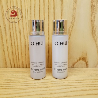 Cặp nước hoa hồng và sữa dưỡng OHUI trắng OHUI EXTREME WHITE mini