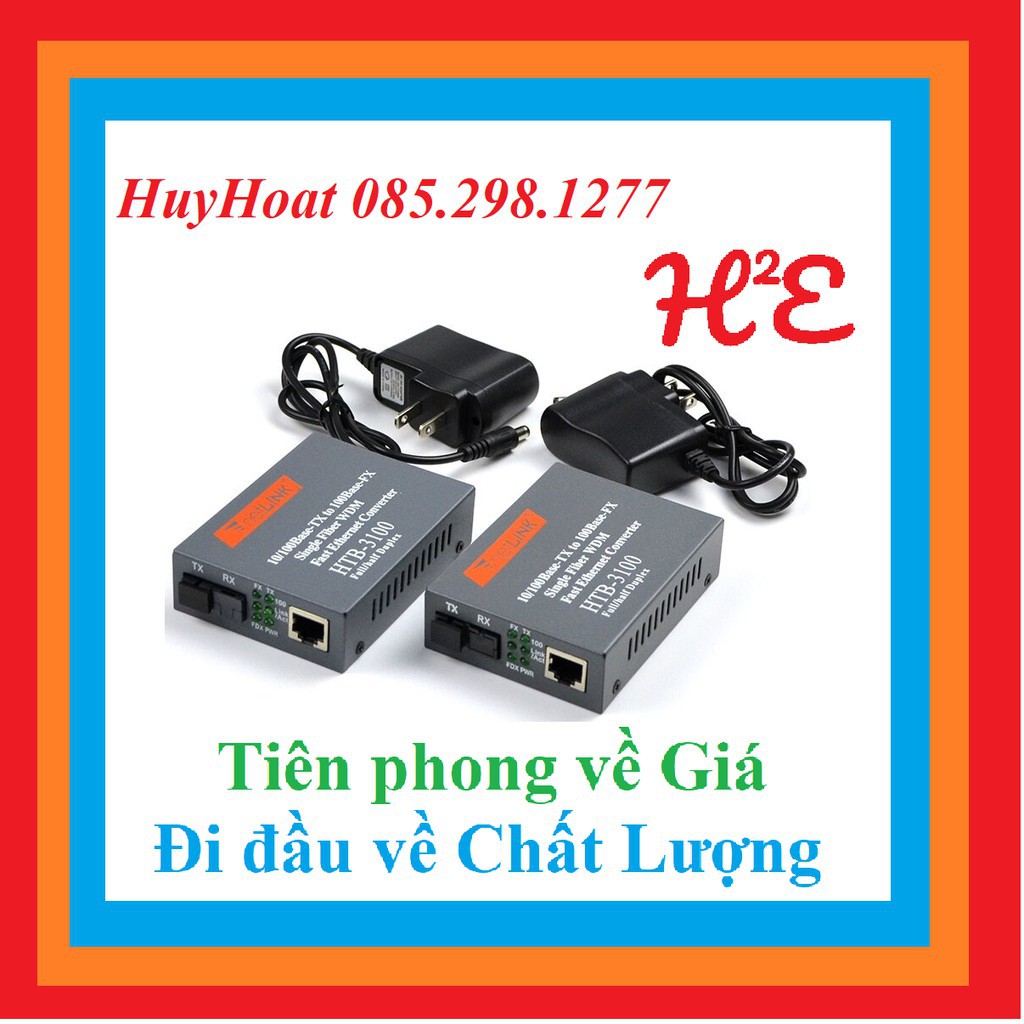 ♤Bộ Chuyển Đổi Quang Điện Netlink HTB 3100 AB 25Km, Cặp 2 Converter