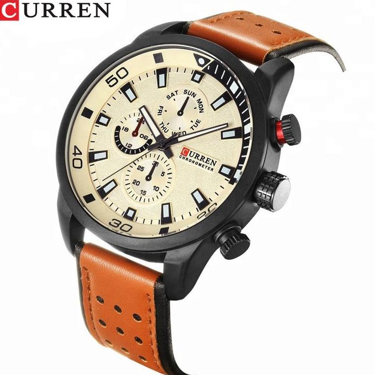 Dây Đeo Bằng Da Cho Đồng Hồ Analog 3.3 8250 Dành Cho Nam Giới