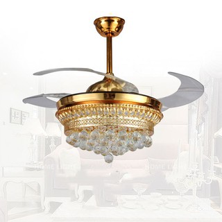 Quạt trần đèn trang trí phòng khách đẹp -HL-FAN002