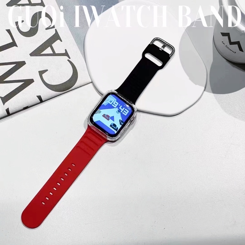 Dây Đeo Da Thoáng Khí Thay Thế Cho Đồng Hồ Thông Minh Apple Watch Series 7 6 Se 5 4 3 2 41MM 44mm 40mm 42mm 38mm
