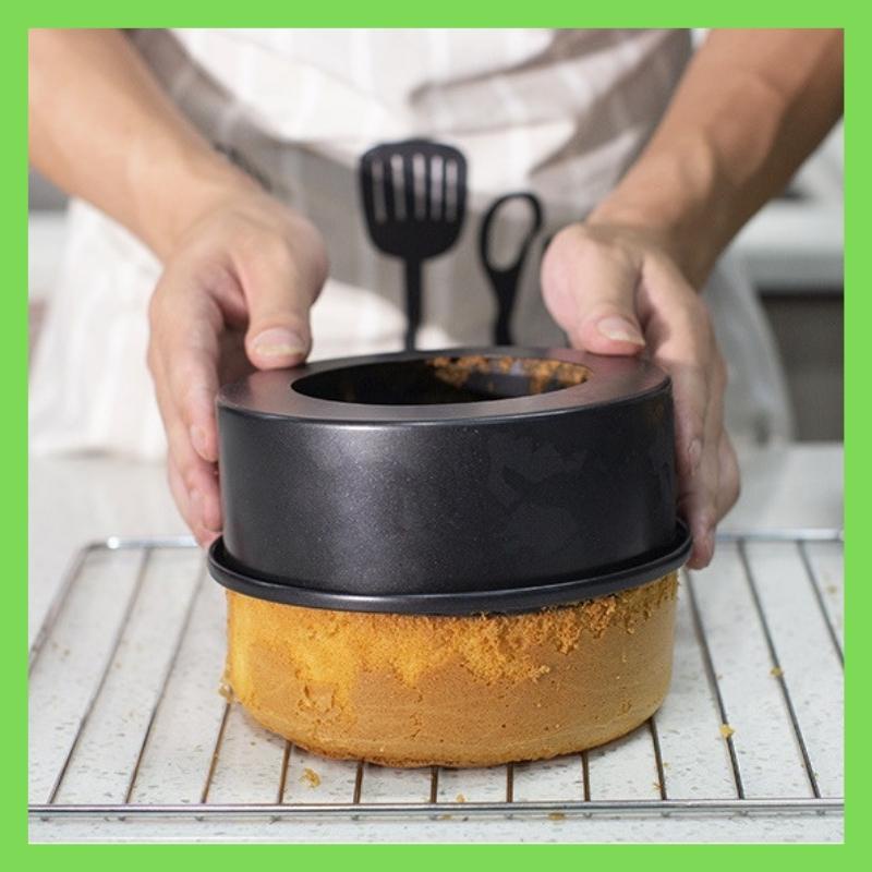 Khuôn Tròn Nướng Bánh Bông Lan  Gato Dụng Cụ Làm Bánh Sinh Nhật Đường Kính 16 Cm Chống Dính Cao Cấp - MOUCIR6IN