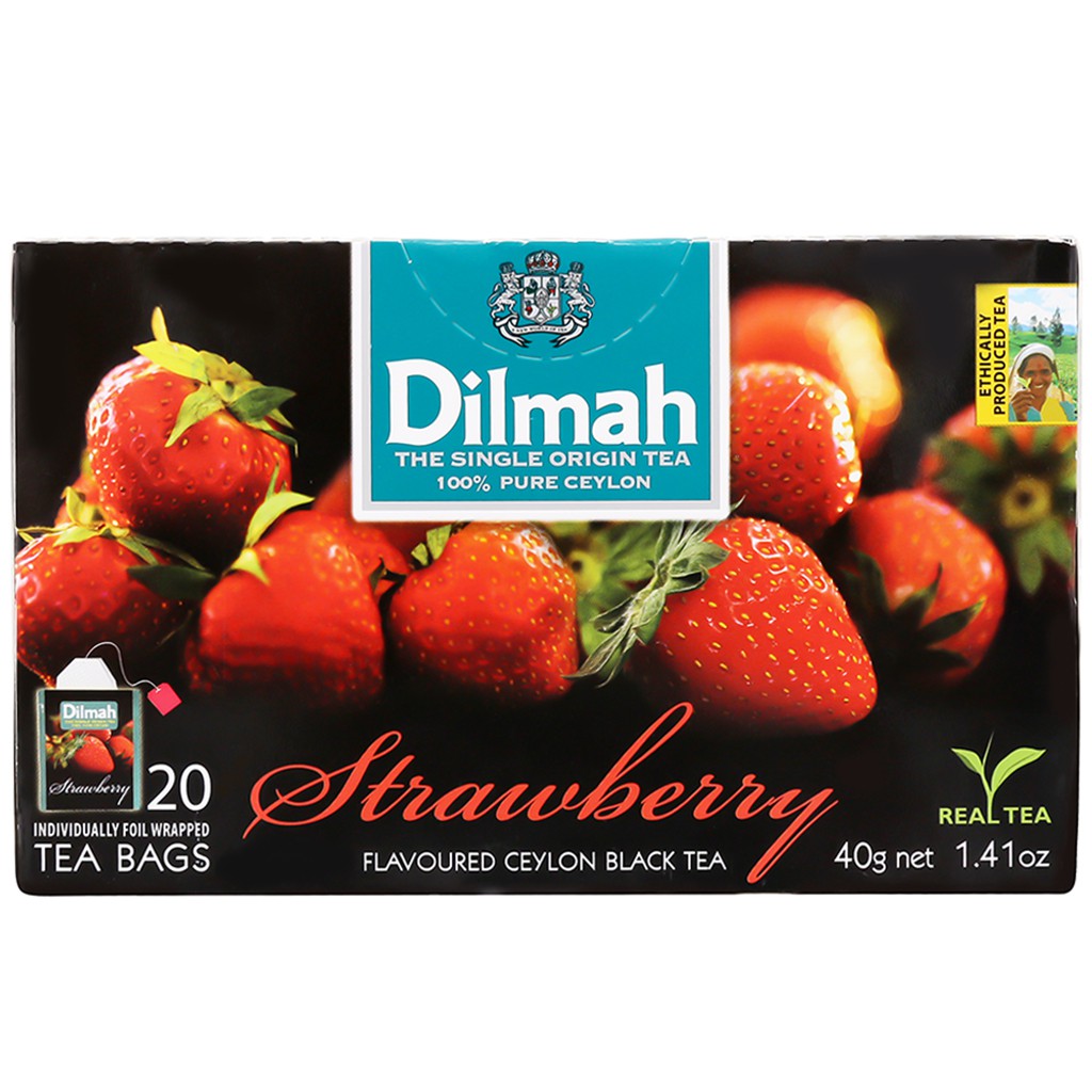 Trà hương dâu Dilmah hộp 40g ( 2g  x 20 túi )