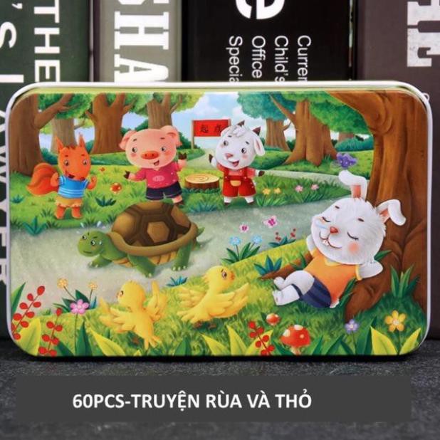 [được chọn mẫu] XẾP HÌNH GỖ PUZZLE 60 - 200 MẢNH HỘP THIẾC - ghép hình puzzle SIÊU ĐẸP