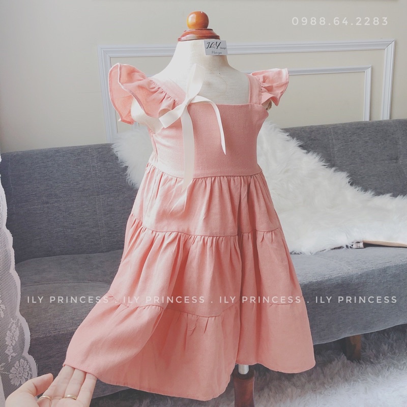 Váy linen cánh tiên, váy hè cho bé gái 7-23kg - VT01