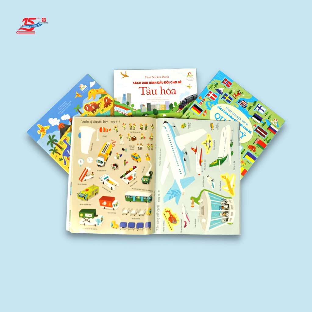 SÁCH - First sticker book - Sách dán hình đầu đời cho bé - Ô tô