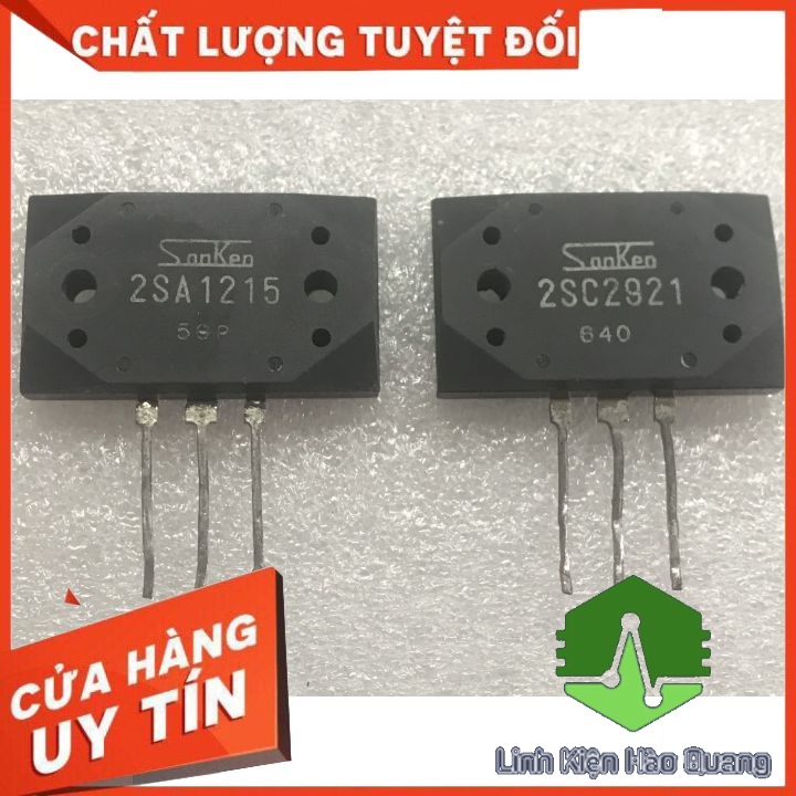 CẶP SÒ ÂM THANH SANKEN 2SA1215 2SC2921 15A 160V 150W 1215 2912 THÁO MÁY