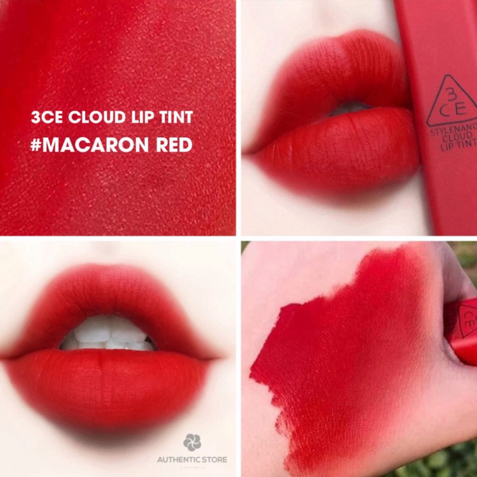 Son 3CE Cloud Lip Tint Macaron red