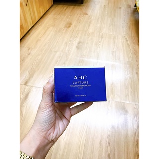 Kem Dưỡng AHC Capture Moist Solution Xanh 50ml - Dưỡng Ẩm, Chống Lão Hóa, Xuất Xứ Hàn Quốc
