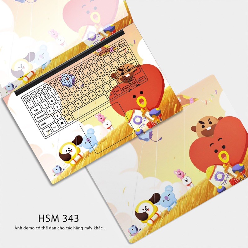 Miếng dán Skin laptop chủ đề bts...!! Skin laptop theo yêu cầu - Decal dán laptop