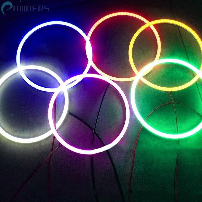 Vòng Đèn LED COB Hình Tròn 6 Màu 80mm 90mm 100mm 110mm Kèm Vỏ