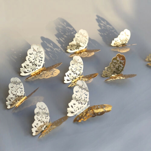 12 Sticker Dán Tường Hình Bướm 3d
