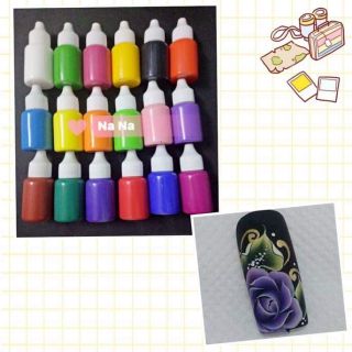 MÀU BỘT MÀU NAIL VẼ CỌ BẢN 3D CHAI 10ML CHUẨN XỊN CHO CÁC BẠN HỌC NAIL CHUYÊN NGHIỆP 💅💅💅