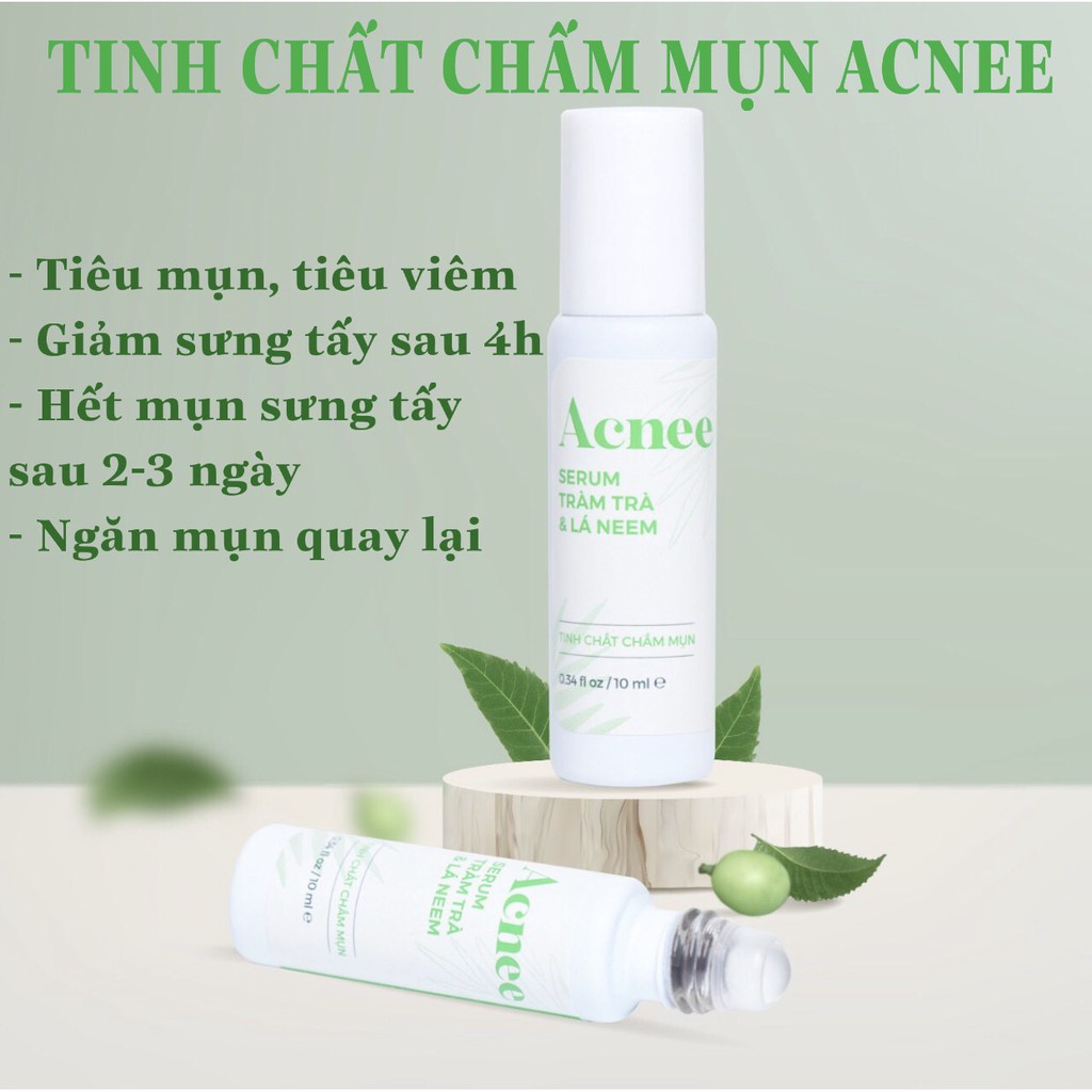 Bộ sản phẩm chăm sóc da mụn ACNEE giúp mờ thâm dưỡng ẩm giảm mụn hiệu quả