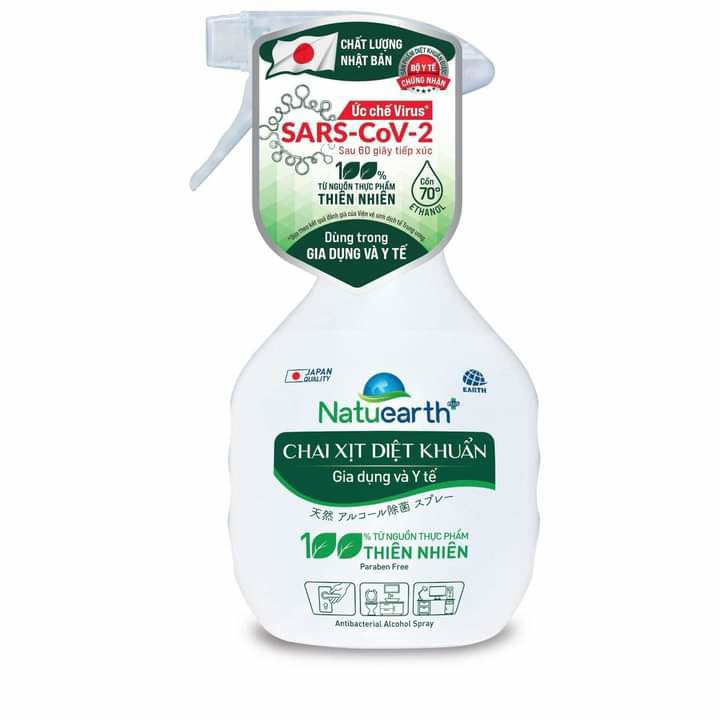Xịt kháng khuẩn Natuearth - xịt rửa tay