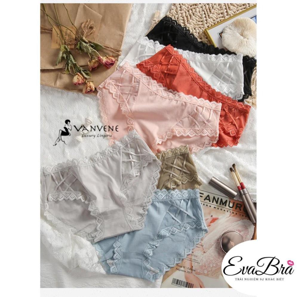 QUẦN LÓT COTTON VIỀN RĂNG CƯA SEXY DÂY ĐAN HÔNG QUYẾN RŨ THOÁNG KHÍ Q335