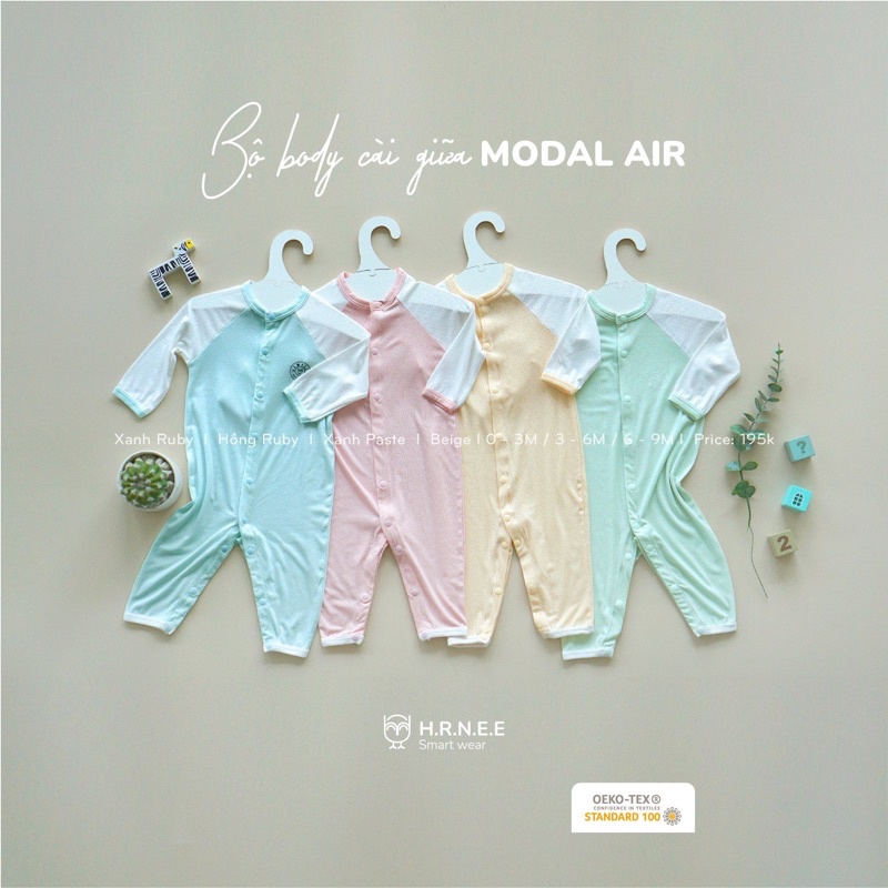 Bộ body dài tay dành cho bé