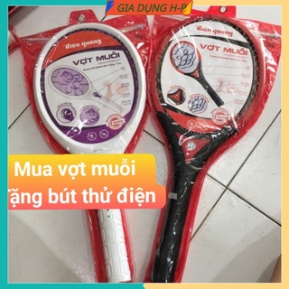 Vợt muỗi cao cấp Điện Quang( chính hãng)Tặng Kèm Bút Thử Điện