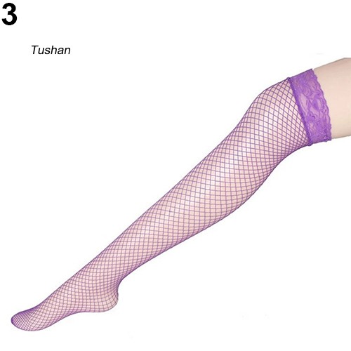 TUSH Women's Sexy Floral Lace Top See Through Nightclub Thigh High Fishnet Stockings | BigBuy360 - bigbuy360.vn