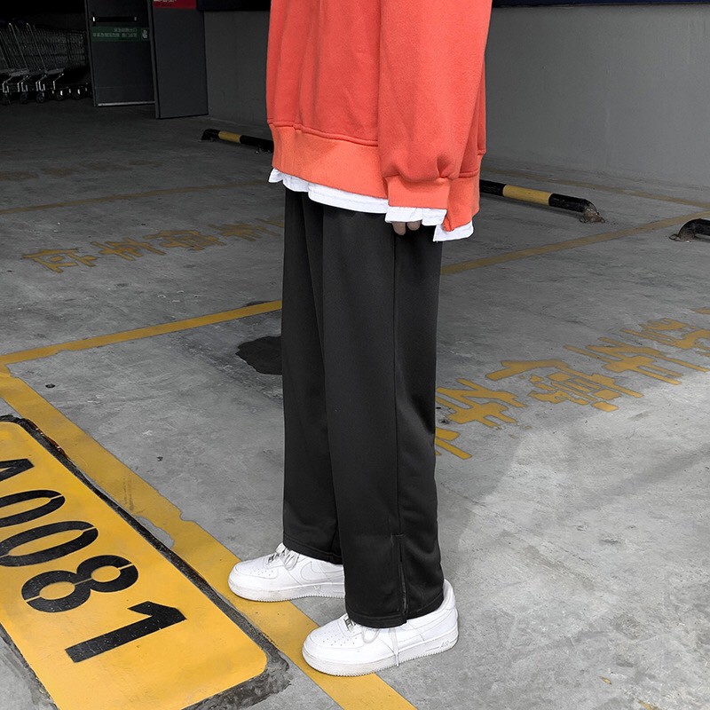 😆 LOẠI TỐT - GIÁ SỈ 😆 Quần dài ống đứng XẺ TÀ thời trang TÂY ÂU năng động, QUẦN NAM NỮ ỐNG XUÔNG GẤU CÓ NÚT BÓ | BigBuy360 - bigbuy360.vn