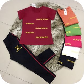 BỘ THỂ THAO NỮ ÁO TAY NGẮN LOUIS VUITTON