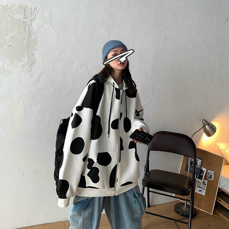 ÁO KHOÁC NỈ BÒ SỮA DÂY KÉO | BigBuy360 - bigbuy360.vn