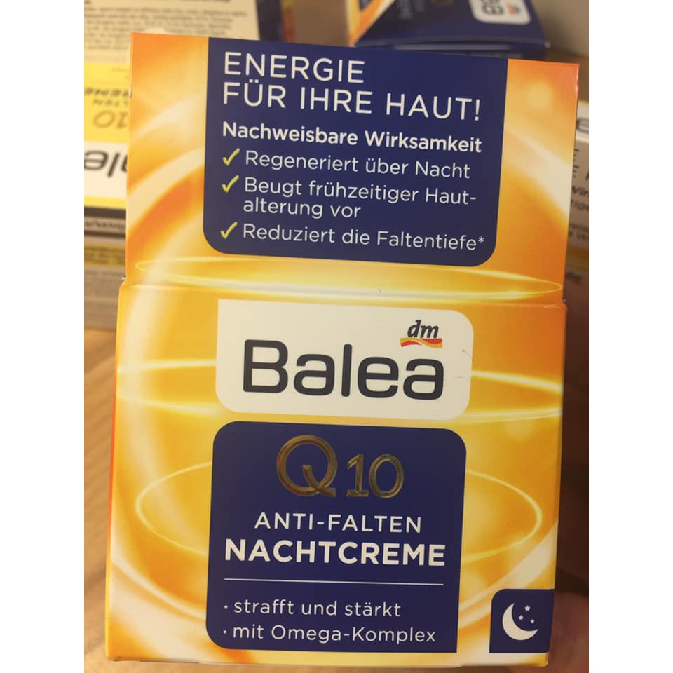 Bộ kem dưỡng da BALEA Q10 ANTI FALTEN chống lão hóa, giảm nếp nhăn (HÀNG ĐỨC)