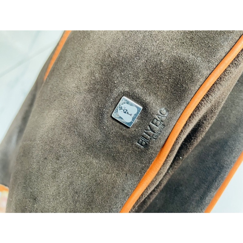 Túi si tuyển da lộn phối mộc Billy Bag London