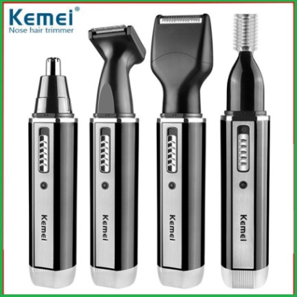 MÁY CẠO RÂU ĐA NĂNG KEMEI KM-6630 4 TRONG CHỨC NĂNG TỈA LÔNG MŨI , TỈA LÔNG MÀY , CẮT TÓC - BẢO HÀNH LỖI 1 ĐỔI 1