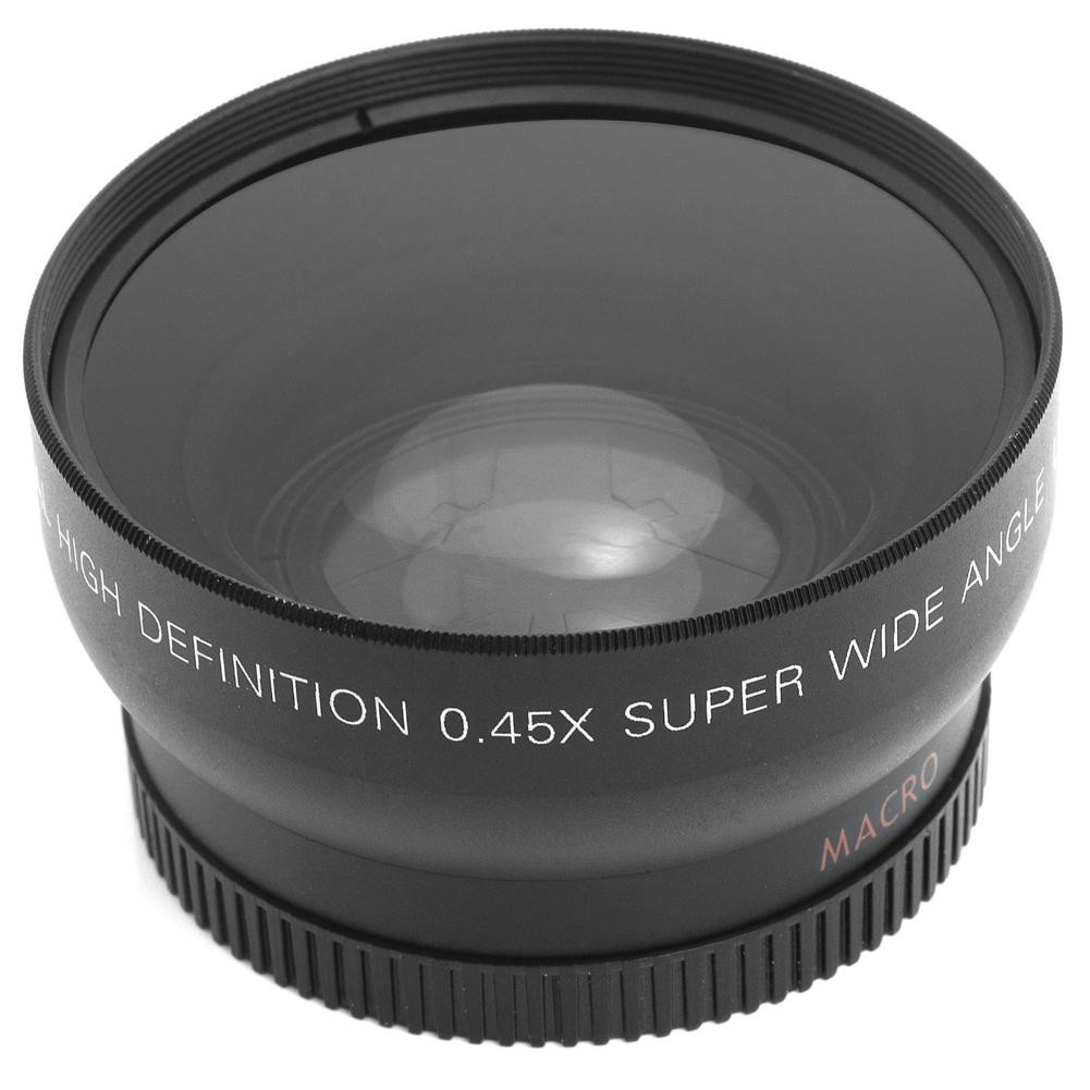 0.45x 52mm Clear Super Wide Angle Macro Lens for Nikon 18-55mm 55