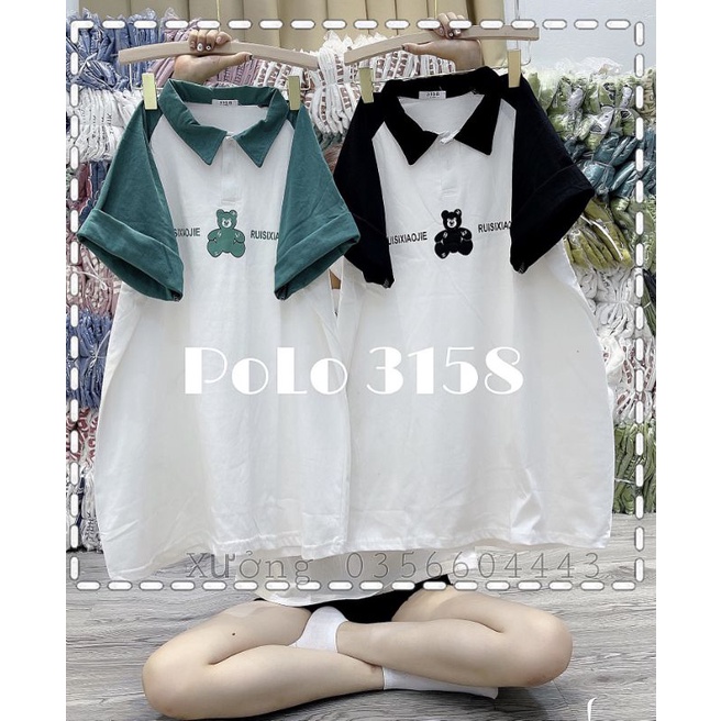 Áo Polo 3158 Tay Lỡ From Rộng Quảng Châu loại 1