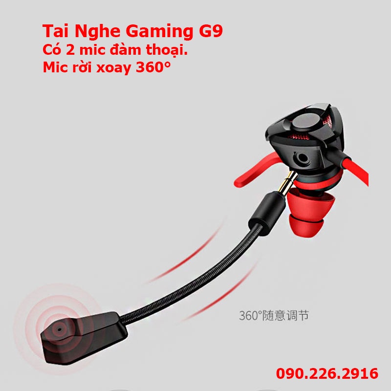 Tai Nghe Gameming, Tai Nghe Chơi Game Điện Thoại Có Mic G9 - Phụ Kiện Anh Đăng