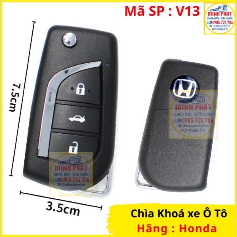 Chìa khoá xe Ô tô Honda Civic đời 2010 - 2014