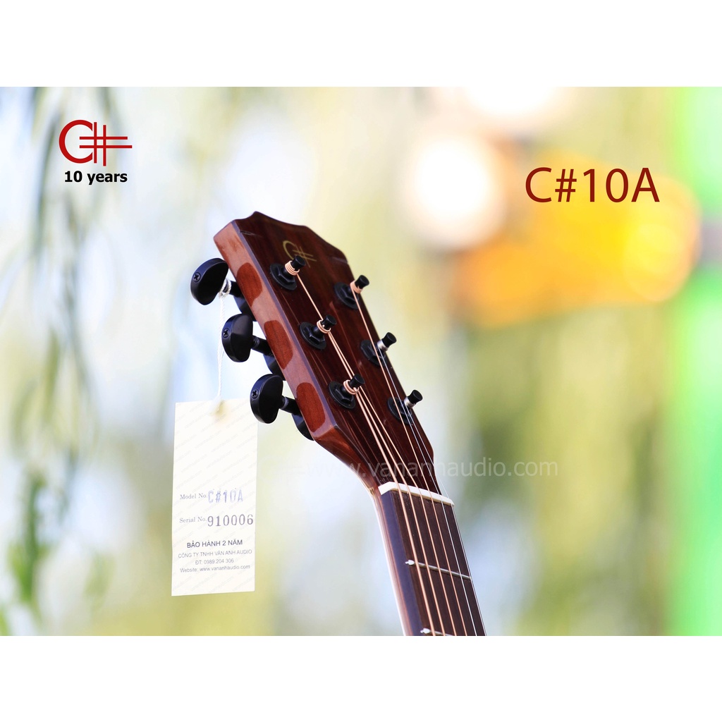 Đàn Guitar Acoustic C#10A (TẶNG BAO DA, CAPO, PHÍM GẢY)