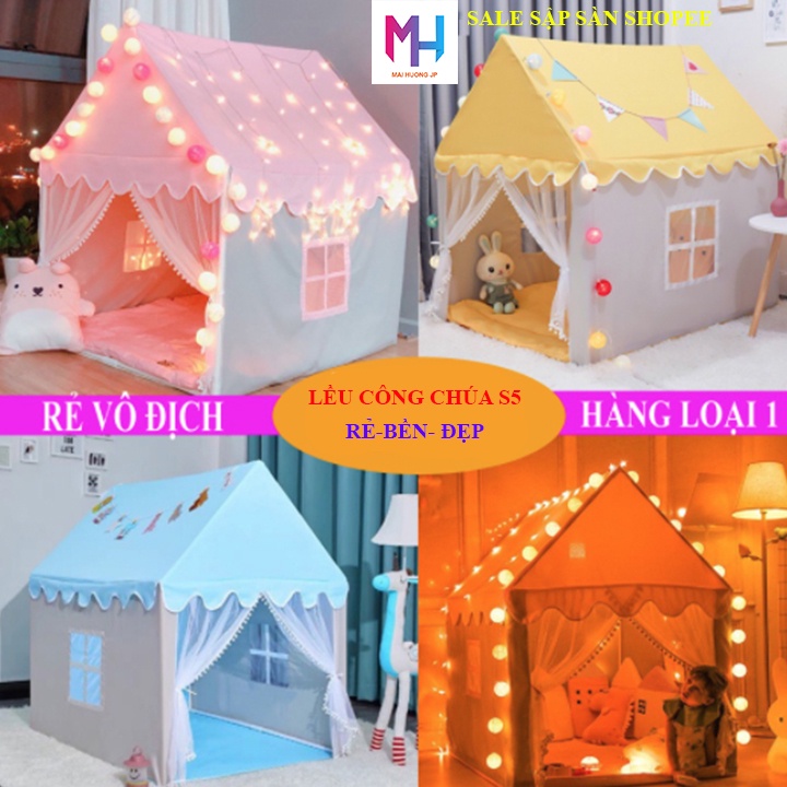 Lều công chúa hoàng tử cho bé Cho Bé Ngủ Chơi cỡ đại mẫu mới nhất S5 đẹp